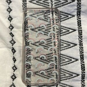 Clear rainbow phone case for the iPhone SE